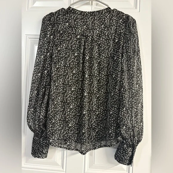 Tamara H. Black and White Floral Blouse - Picture 11 of 11